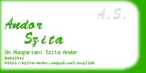 andor szita business card